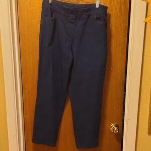Alfred Dunner Blue Ankle Cropped Jeans